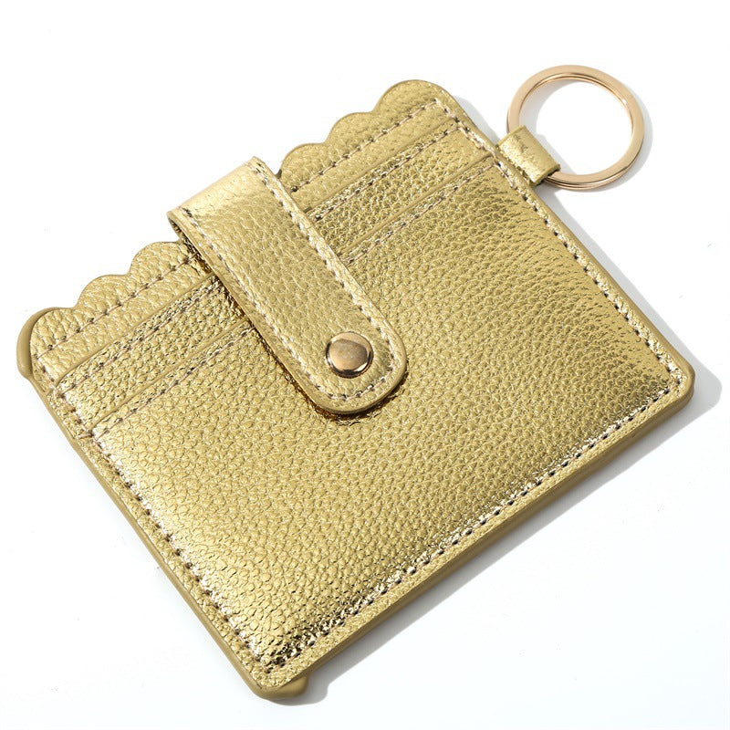 Bolsa De Tarjeta De Llavero De Cuero De PU Al Por Mayor